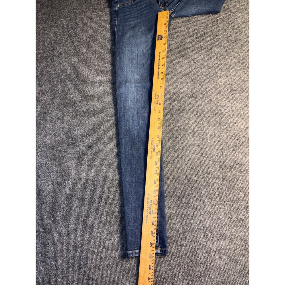 Hollister Skinny Jeans Women 0R Blue Denim Stretch Low Rise Embroidered‎ Pocket - Picture 6 of 10